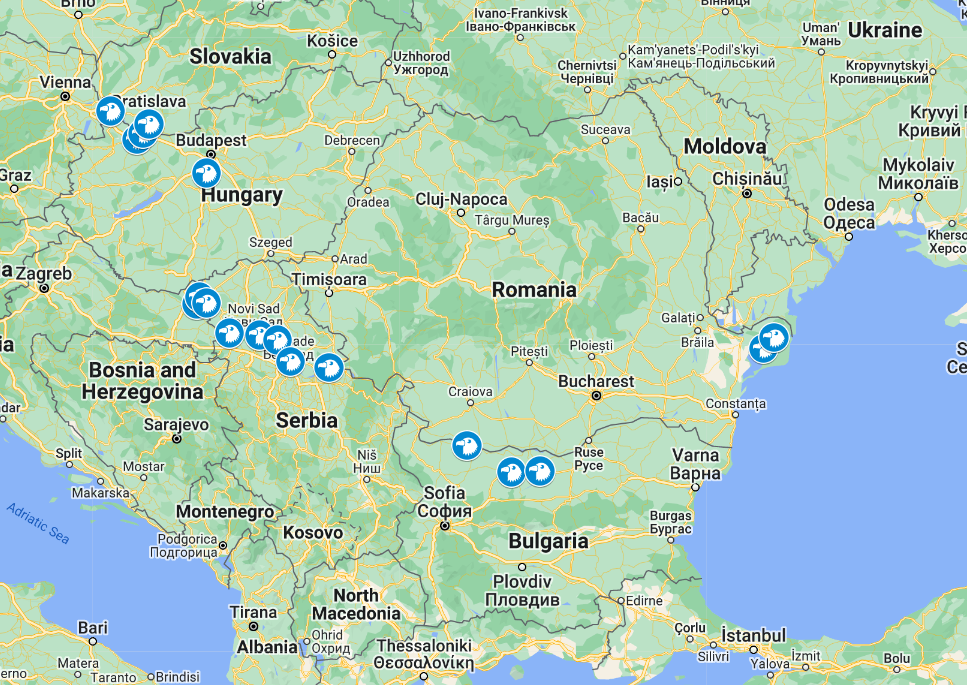 MAPA UMIESTNENIA INFORMAČNÝCH PANELOV